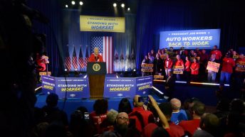 Biden says workers need ‘a fair shot’ as he celebrates the labor deal saving an Illinois auto plant