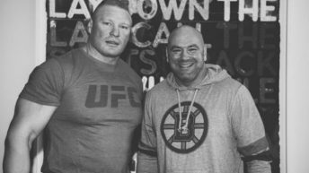 Dana White shoots down rumors of Brock Lesnar or Ronda Rousey fighting at UFC 300: “They’re not coming back”