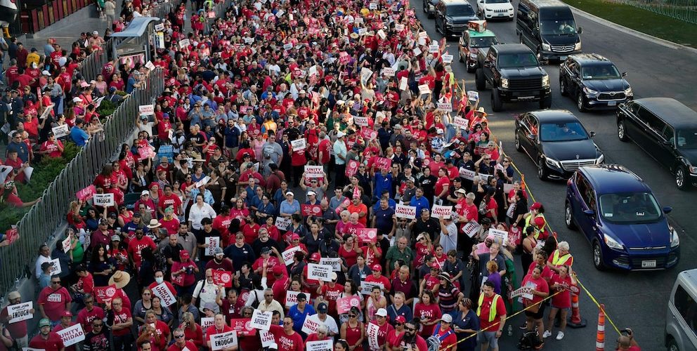 Wynn joins Caesars and MGM in reaching tentative deal to avoid a strike by Las Vegas hotel workers