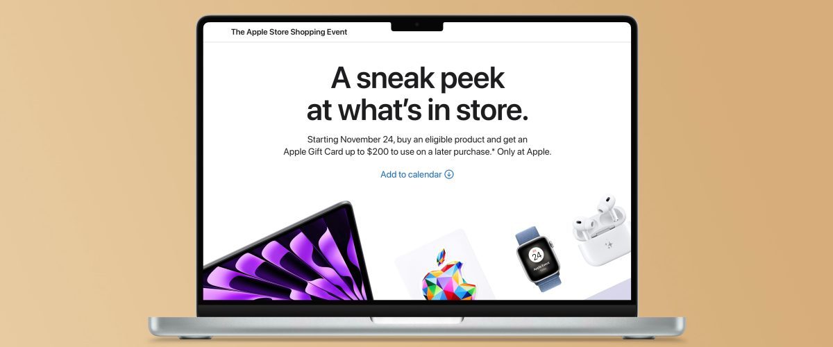 Apple (lackluster) Black Friday and Cyber Monday deals kick off tomorrow