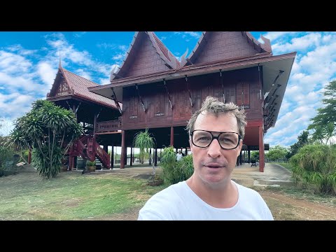 Key To Retire In Thailand – Waterfront Thai Wooden House Tour!