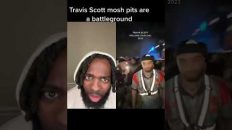 Travis Scott Mosh Pit at Rolling Loud LA 2023