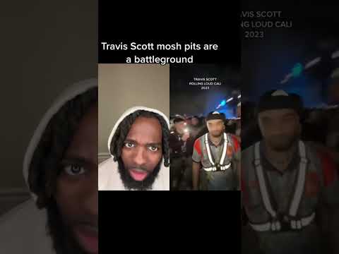 Travis Scott Mosh Pit at Rolling Loud LA 2023