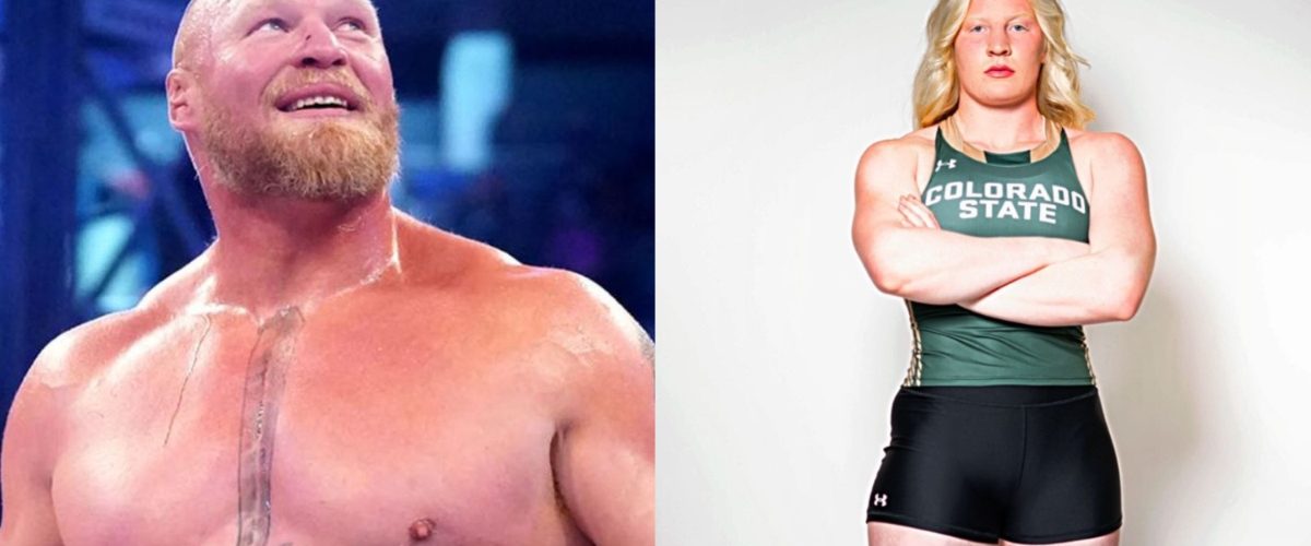 Brock Lesnar’s lookalike daughter sets Colorado State’s shot put record