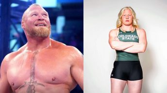 Brock Lesnar’s lookalike daughter sets Colorado State’s shot put record