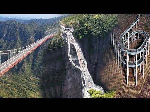 Amazing bridges in China | Complex Chinese infrastructure | Cliff wonders