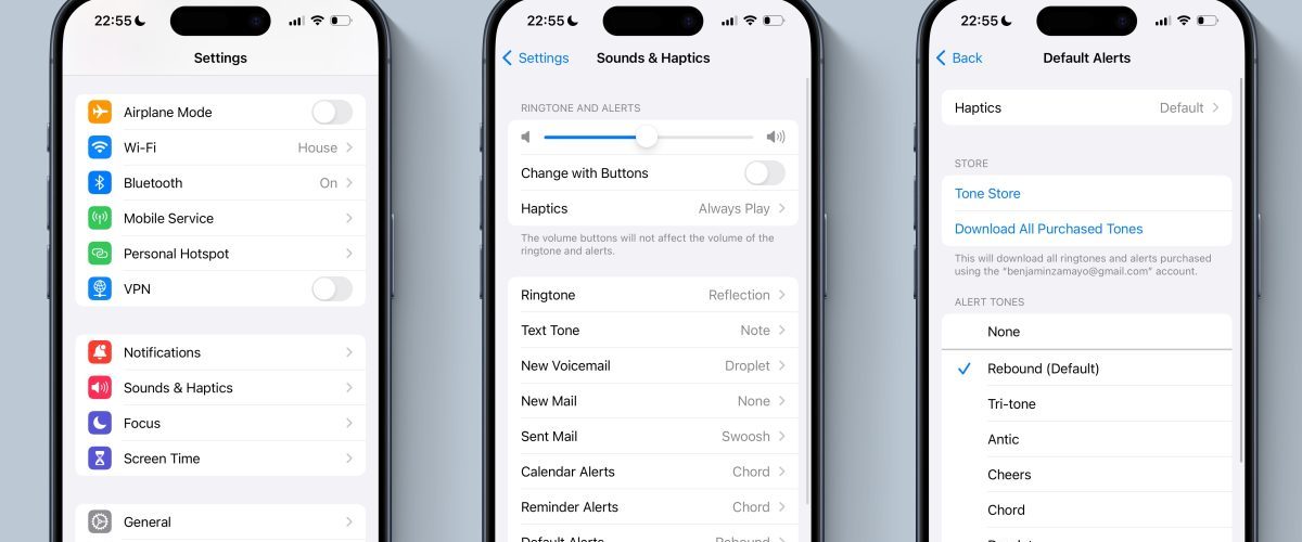 How to change iPhone default notification sound