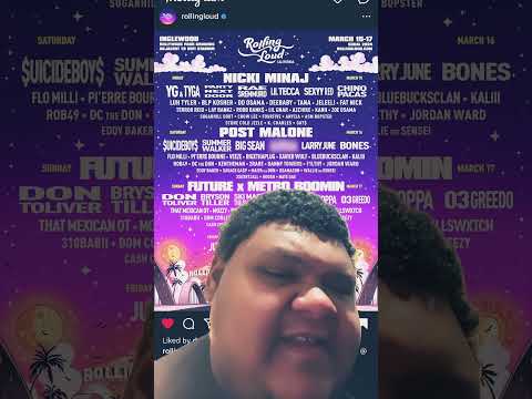 Rolling loud California lineup Part 2? #rollingloud #nickiminaj #postmalone #future #metroboomin