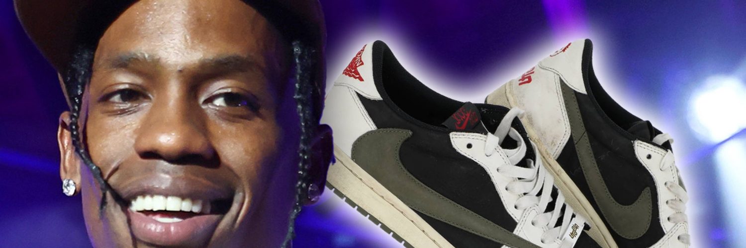 Travis Scott’s Custom Air Jordan Shoes From Rolling Loud Set Hit Auction Block