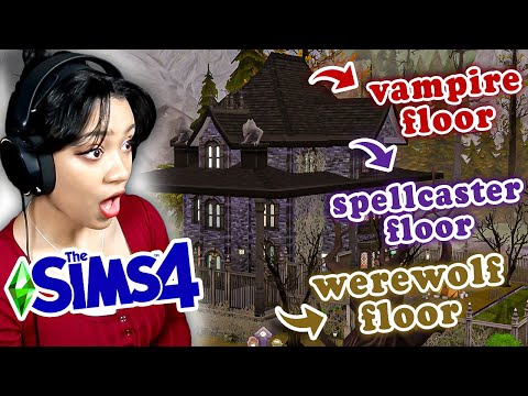 building an OCCULT apartment complex in the sims 4