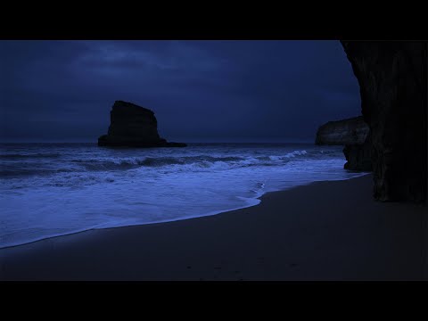 Fall Asleep With Relaxing Wave Sounds at Night, Low Pitch Ocean Sounds for Deep Sleeping