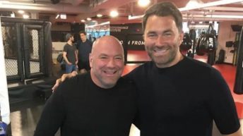 Eddie Hearn recalls meeting UFC CEO Dana White for the first time: “A little bit in awe”