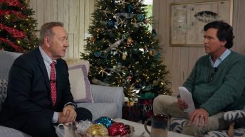 Kevin Spacey Has Another Bizarre Christmas Eve Video, This Time With Tucker Carlson