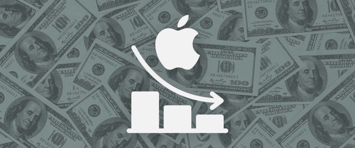 2023 Apple stock growth lags behind competitors, longest revenue decline in two decades