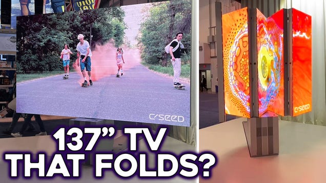 Are You Rich Enough to Buy This Folding TV?