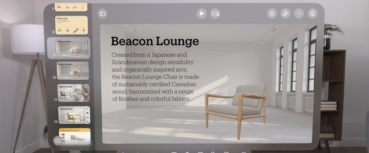 Gallery: Here’s an in-depth look at what Keynote looks like on Apple Vision Pro