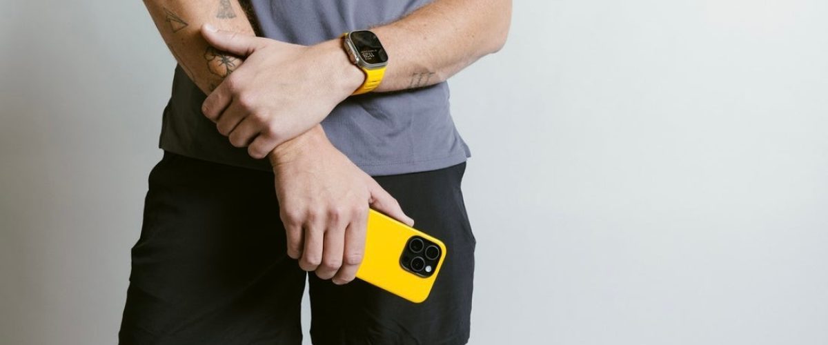 Get the limited edition Racing Yellow Nomad Apple Watch band and iPhone case while they last [U]