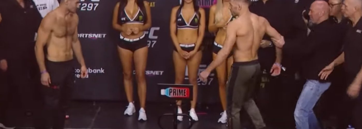 WATCH | Dricus du Plessis rushes Sean Strickland at UFC 297 ceremonial weigh-ins