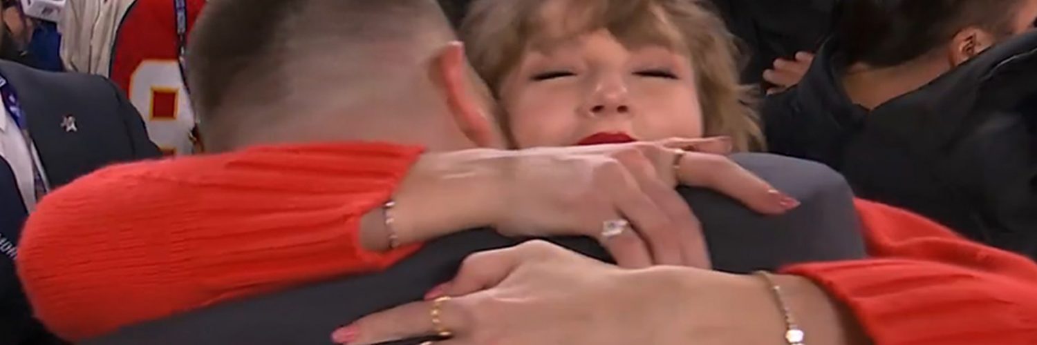 Taylor Swift Hugs Beau Travis Kelce After Chiefs Secure Super Bowl Spot