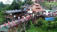 Mon Bridge – สะพานมอญ – SangKhlaBuri Thailand | DJI Mavic 2 Zoom –  Long Take