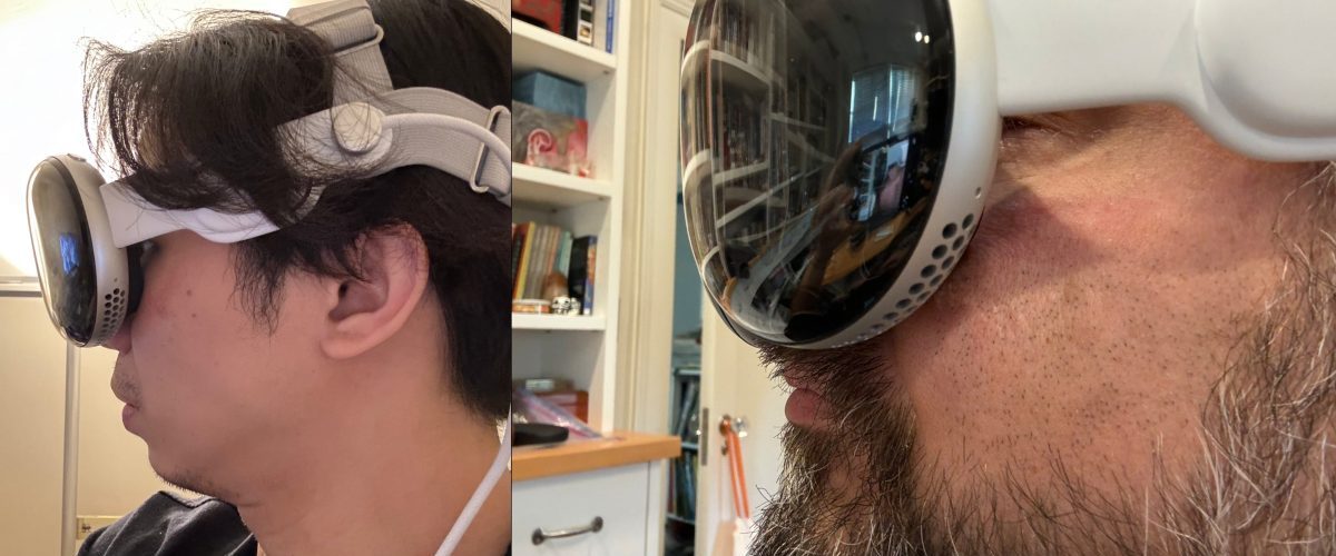 Apple Vision Pro users are experimenting wearing the headset without the light seal