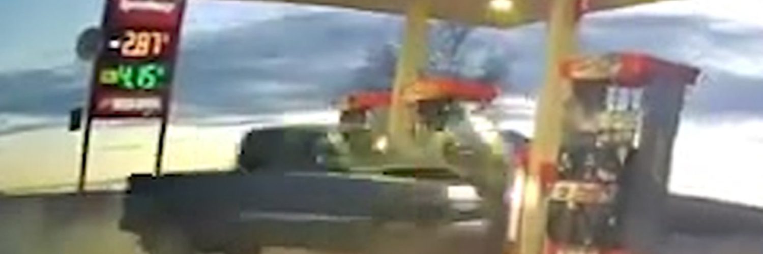 Truck Crashes Into Gas Station Pump, Fiery Explosion Caught on Video