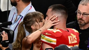 Taylor Swift Kisses Travis Kelce After Super Bowl LVIII Win