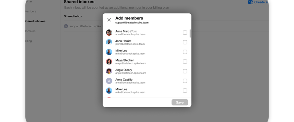 Spike for Teams adds shared inbox support for streamlined team communication