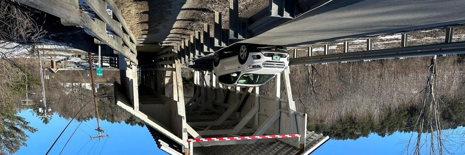 Historic covered bridges are under threat by truck drivers relying on GPS meant for cars