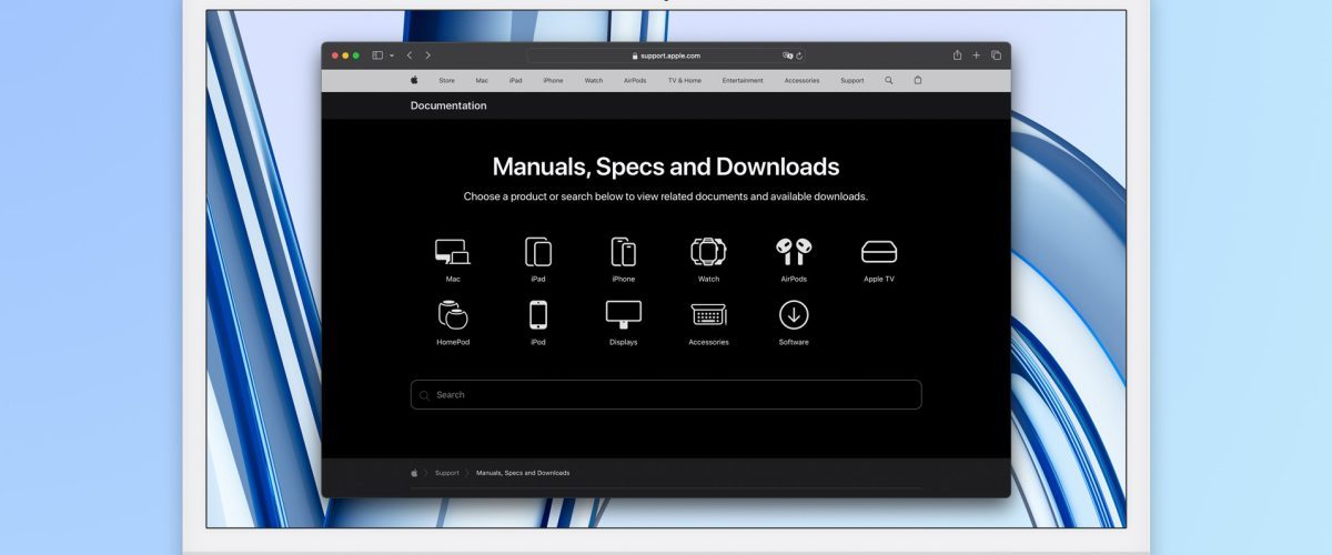 New page on Apple’s website helps users find product manuals and guides