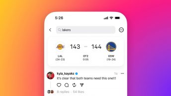 Threads app will now show sports scores starting with NBA games