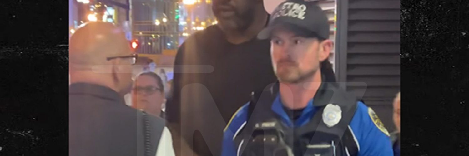 Shaquille O’Neal Surrounded by Nashville Cops During DJ Gig