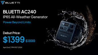 BLUETTI launches AC240 – the world’s first weatherproof portable generator [30% off]