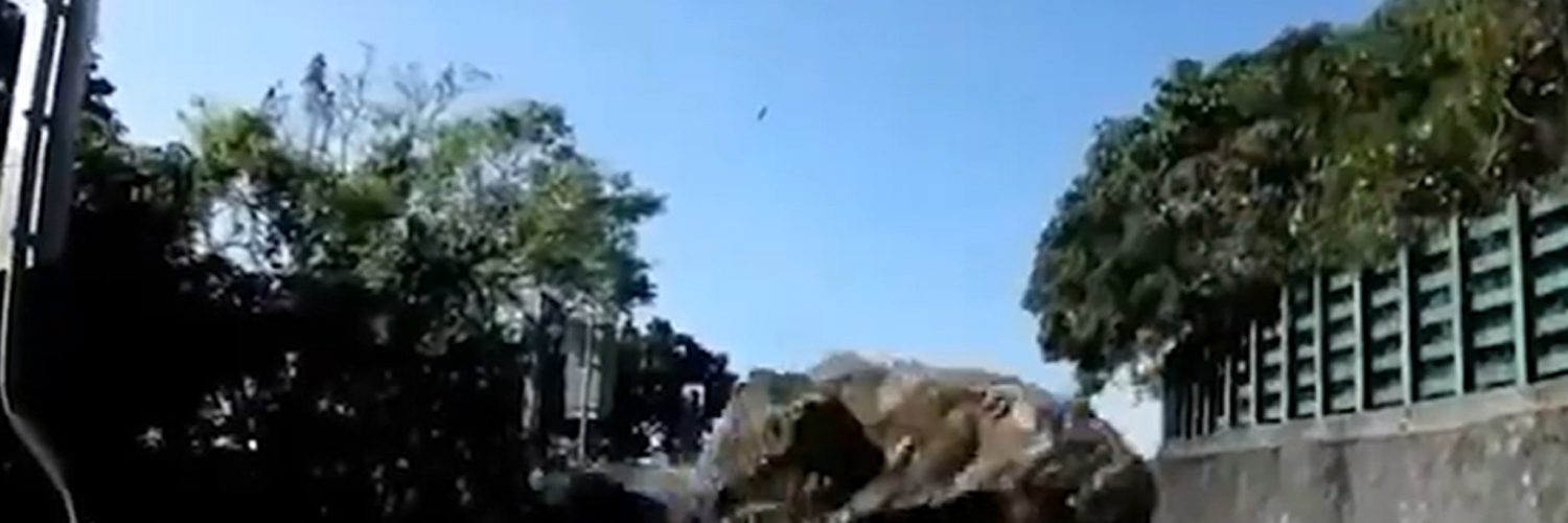 Video Shows Massive Boulders Crushing Cars After Taiwan Earthquake