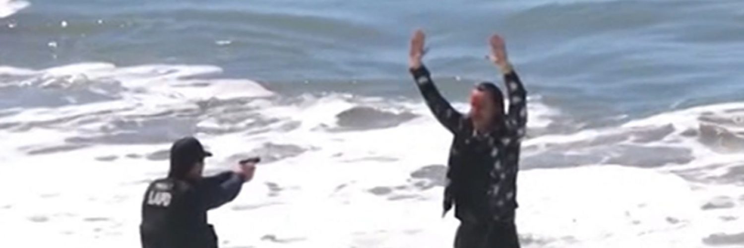 Chris Pratt Becomes Action Hero for New Movie, Runs Into Ocean Dressed as Cop