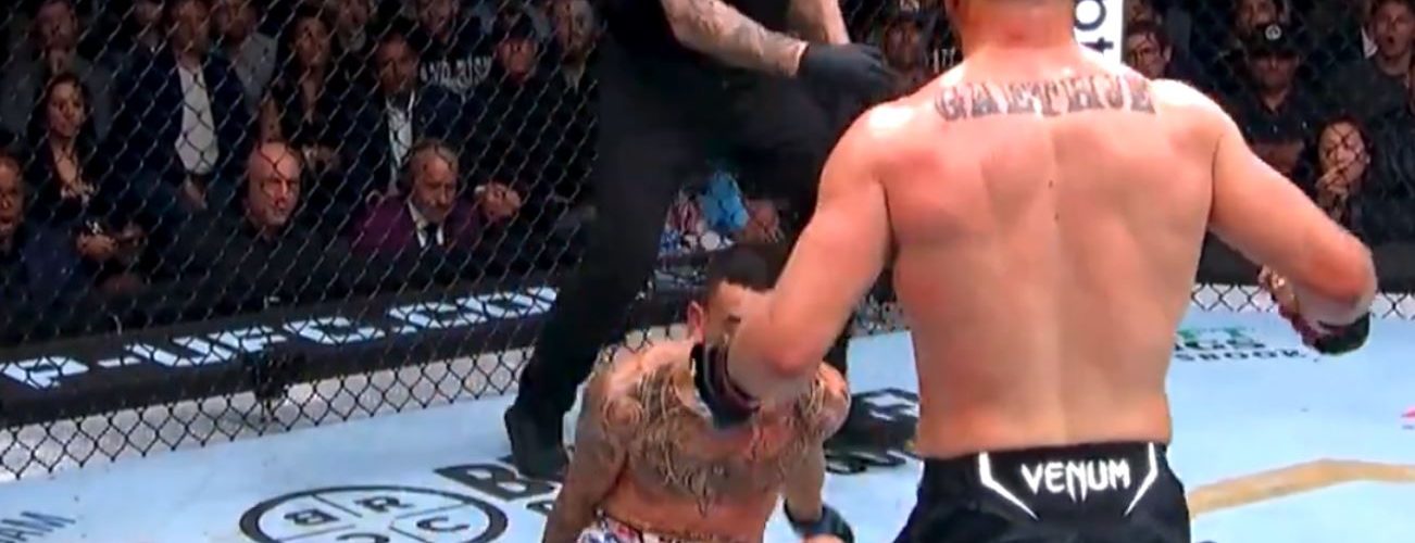 Max Holloway reacts after Justin Gaethje isn’t credited with knockdown at UFC 300: “That’s some bullsh*t”