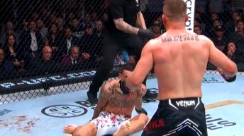 Max Holloway reacts after Justin Gaethje isn’t credited with knockdown at UFC 300: “That’s some bullsh*t”