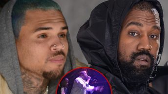 Chris Brown Rips Unnamed Rapper For Club Rant, Fans Think it’s Kanye West