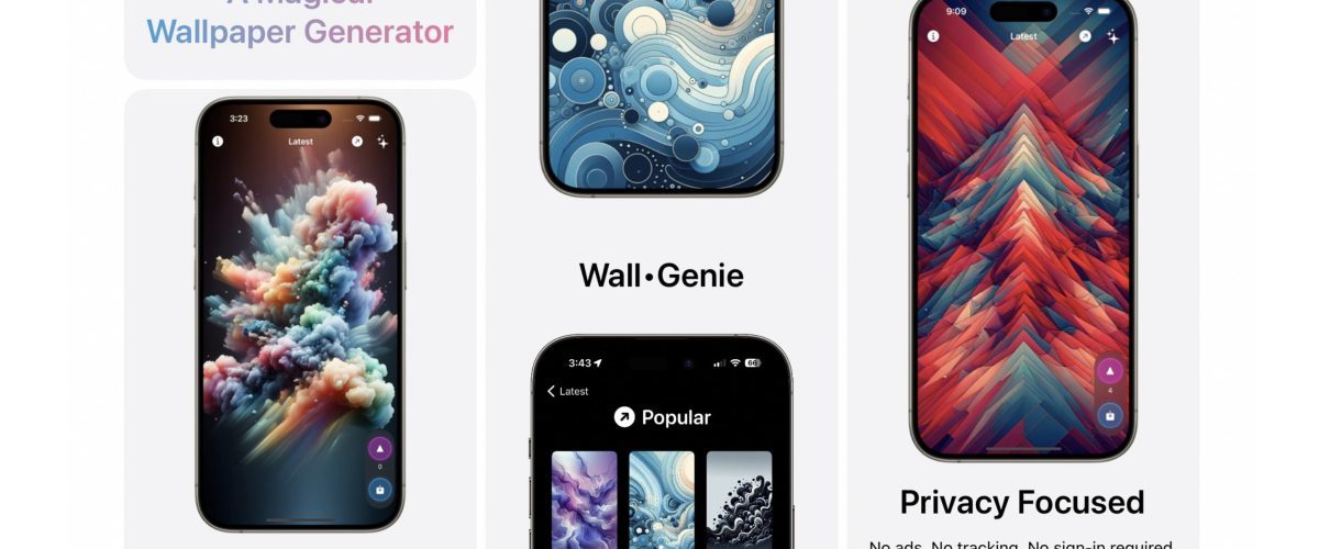 Wall Genie for iPhone wants to help you make beautiful wallpapers with AI