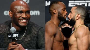 Kamaru Usman gives his early prediction for Leon Edwards vs. Belal Muhammad at UFC 304