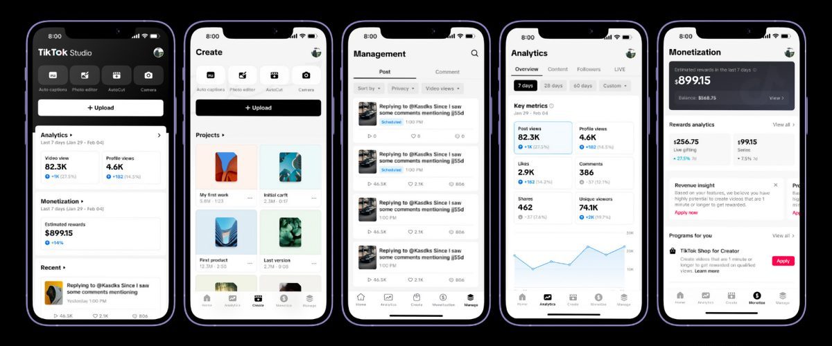 TikTok Studio is a new platform to help creators manage their account
