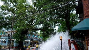 Water begins to flow again in downtown Atlanta after outage that began Friday