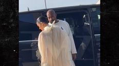 Kanye West and Fully-Clothed Bianca Censori Show Up At Italian Airport