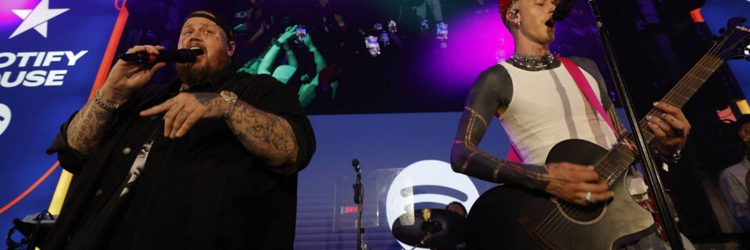 Jelly Roll Duets With MGK, Shirtless Bert Kreischer During Spotify House’s CMA Fest Weekend