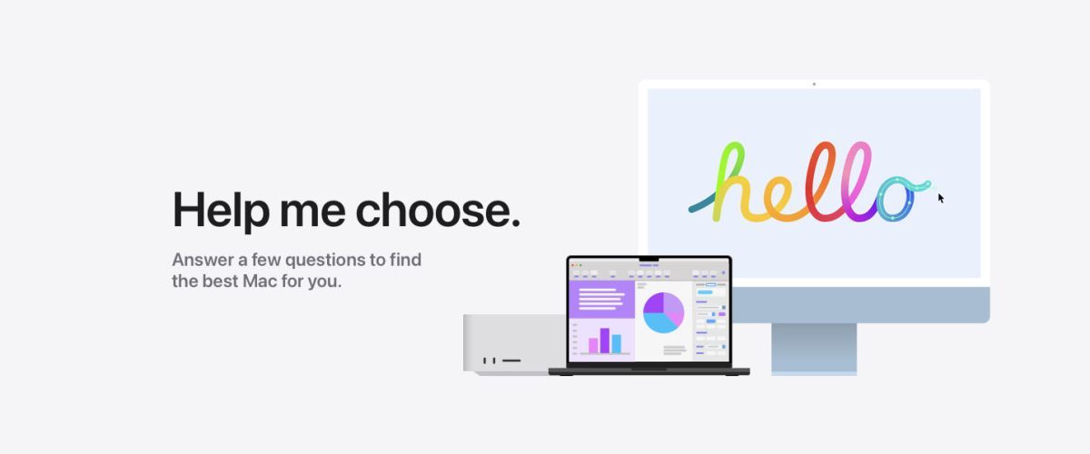 Apple offers to help you choose the best Mac, with new online tool