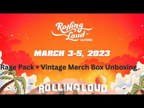 The Rage Pack Unboxing + Vintage Merch Box: Get Ready for Rolling Loud California 2023!