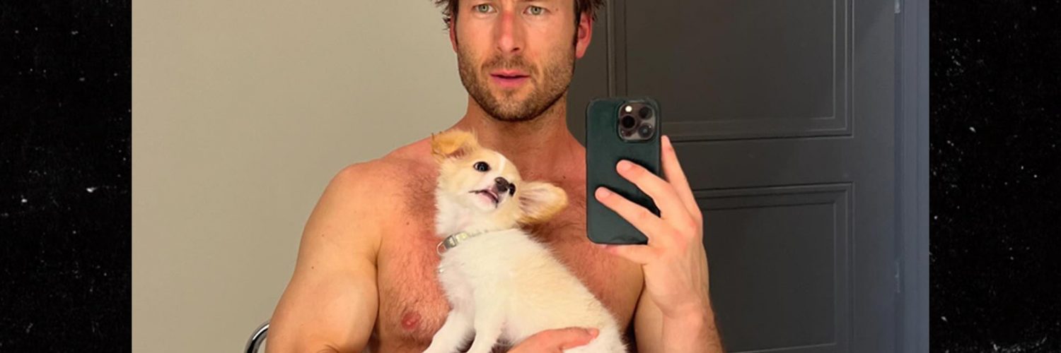 Glen Powell Shows Off His Cute Puppy, Hot Body