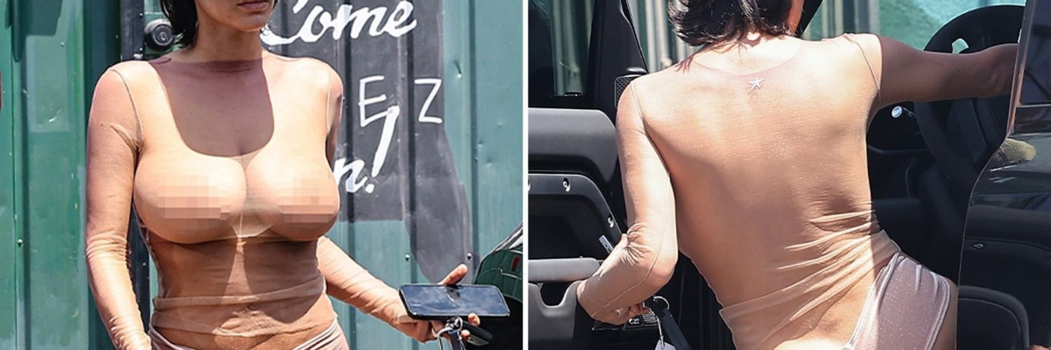 Kanye’s Wife Bianca Censori Wears Completely See-Through Top, No Bra