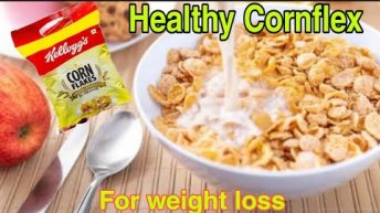 Healthy breakfast for weight loss/Right way to eat kellogg’s corn flex/ Cornflex on milk