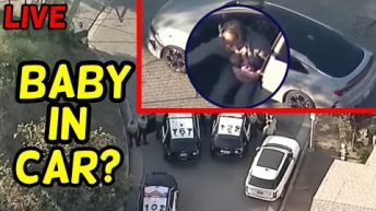 BABY in CAR! Police Chase Los Angeles California STOLEN KIA!